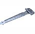 Петля-стрела ПС-260мм металл без покрытия (СИ) 